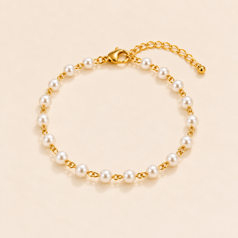 Pearl bow lariat necklace with an elegant drop design