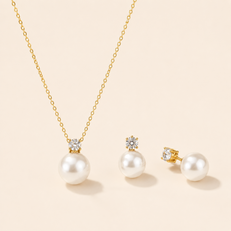 Pearl Halo Set