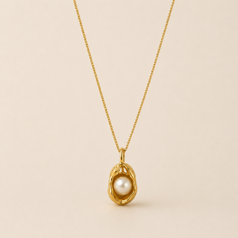Pearl Nest Pendent Necklace