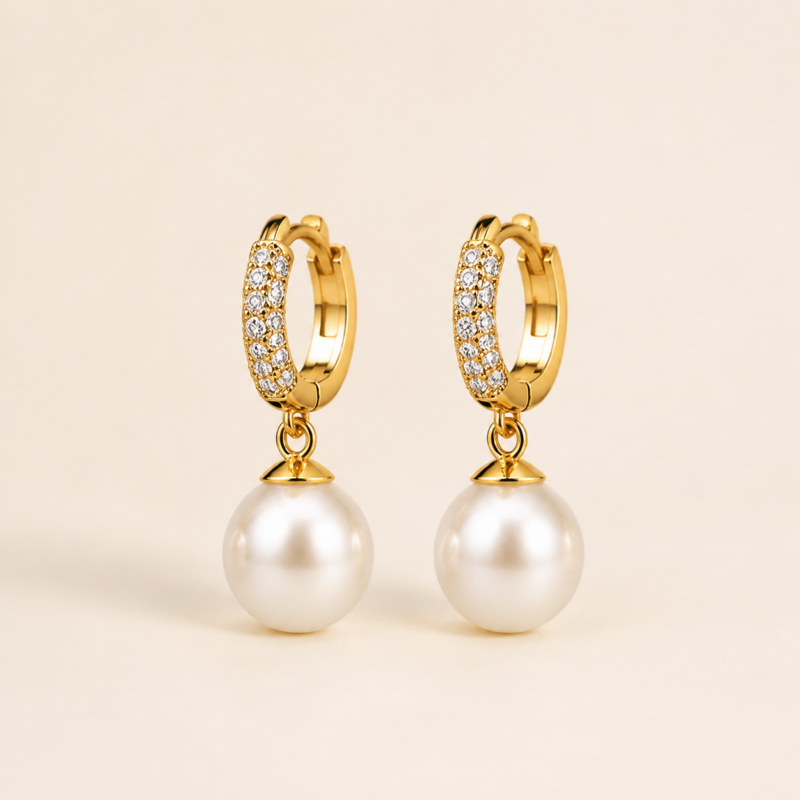 Aurora Pearl Drop Earrings